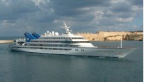 Prince Abdul Aziz entering Msida Marina - Photo Credit Capt. Lawrence Dalli
